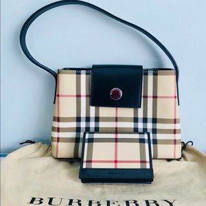 Burberry  Canvas Eaton Mini Hobo with wallet